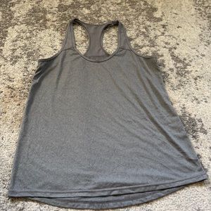 Grey Workout Razorback Top